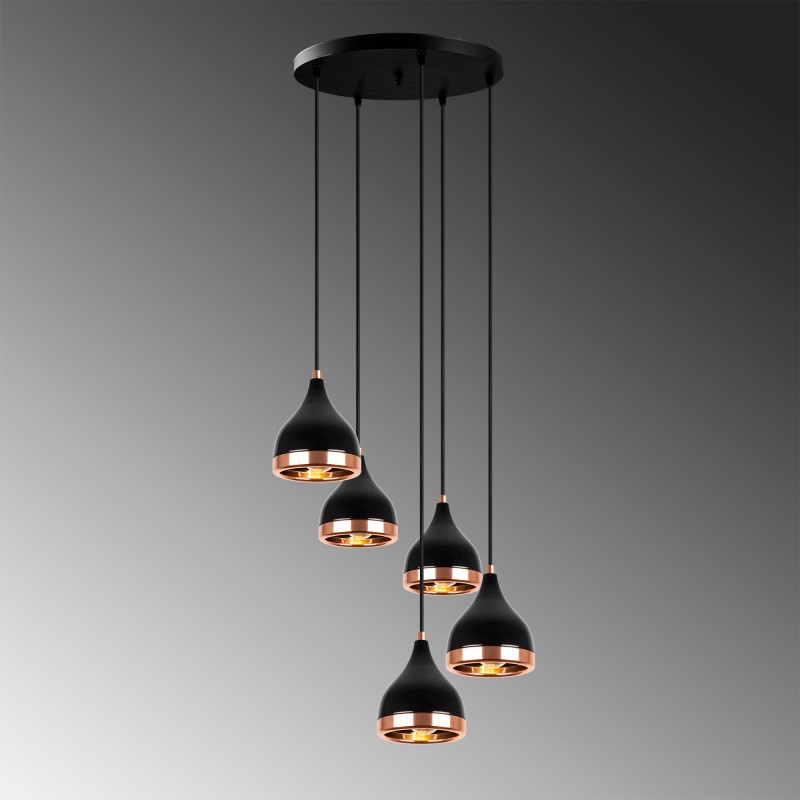 Opviq Chandelier Yıldo - 7005 Black
Copper