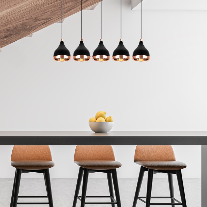 Opviq Chandelier Yıldo - 7010 Black
Copper