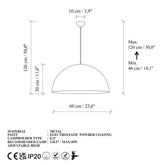 Chandelier Kure - 60 - Mr - 724 - 1 Gold