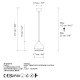 Chandelier Yildo - M-6870 White Chandelier Yildo - M-6870 White