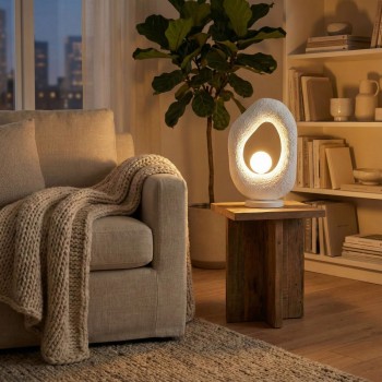 Table Lamp Vaslı-Nua White