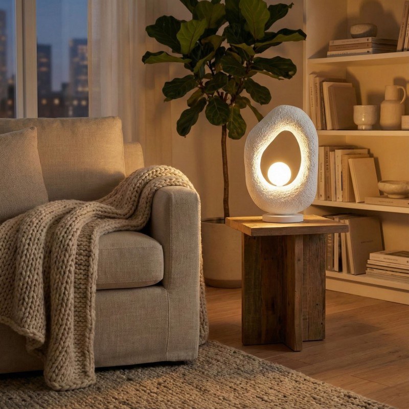 Table Lamp Vaslı-Nua White