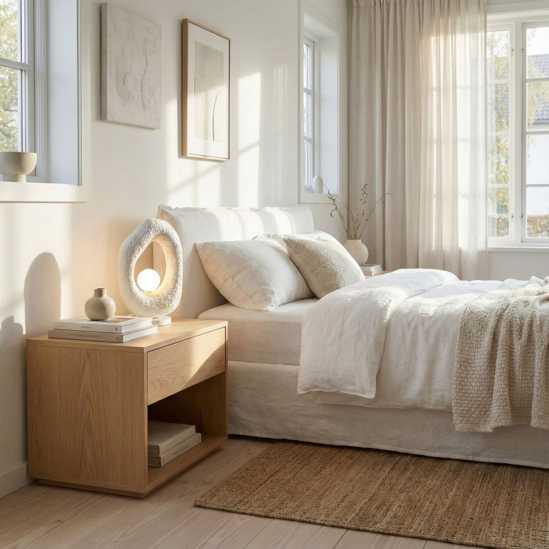 Table Lamp Vaslı-Nua White