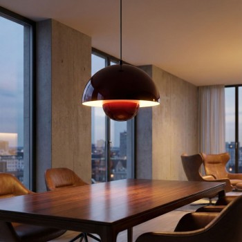 Chandelier Eylul - 15680 - 30 - B Burgundy