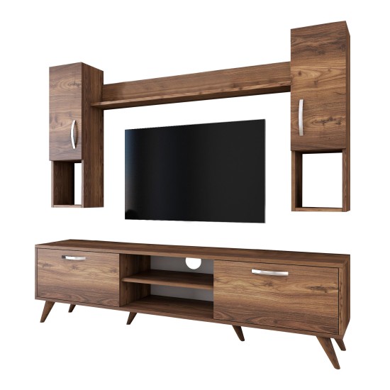 Σύνθεση Τηλεόρασης - 170x35x48,5εκ M27 - 284 - Χρώμα Καρυδί Σύνθεση Τηλεόρασης - 170x35x48,5εκ M27 - 284 - Χρώμα Καρυδί