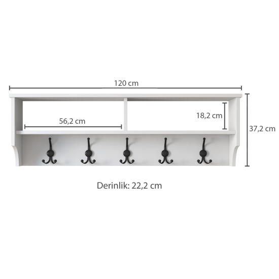 Hanah Home Hall Stand P2 - 439 White