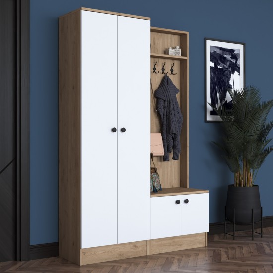 Hall Stand P6 - M5 - 2423 White
Walnut