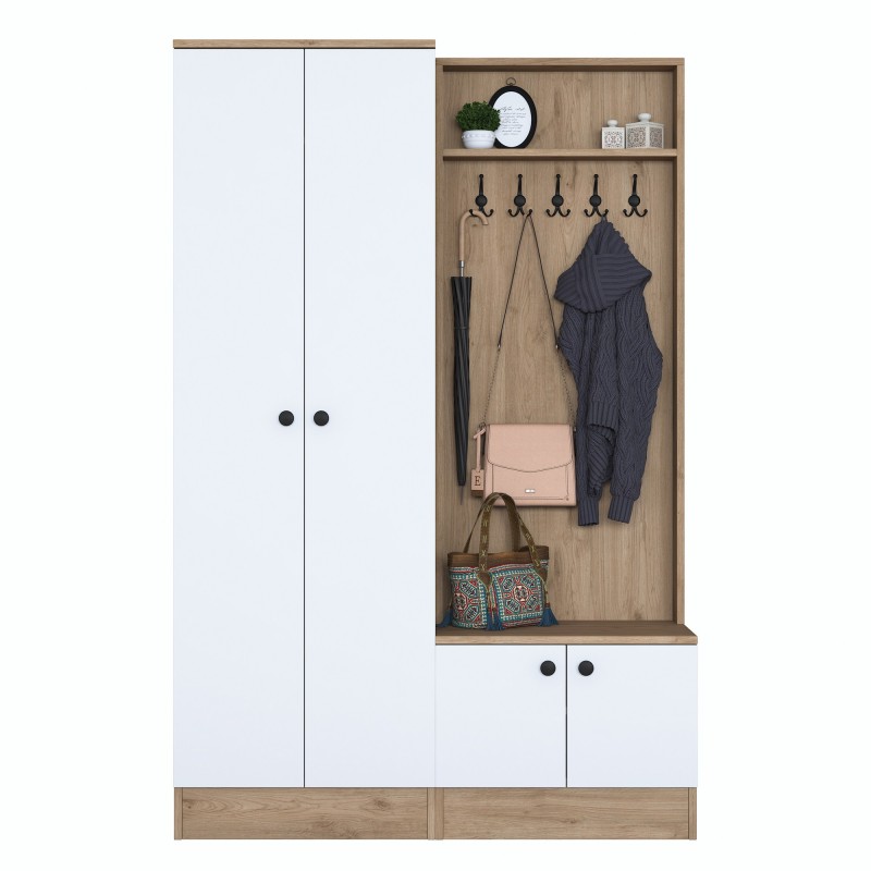 Hall Stand P6 - M5 - 2423 White
Walnut