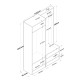 Hall Stand P6 - M5 - 2423 White
Walnut