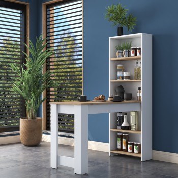 Kitchen Table JA102 - 2344 Walnut
White