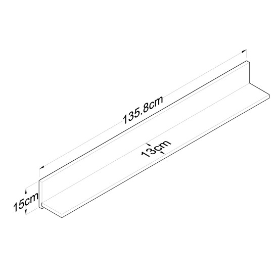 Wall Shelf E5 - 226 Walnut