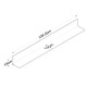 Wall Shelf E5 - 226 Walnut