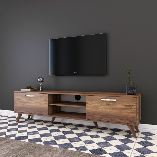 Έπιπλο Τηλεόρασης A9 - 221 - 180x35x48,6εκ - Χρώμα Καρυδί Έπιπλο Τηλεόρασης A9 - 221 - 180x35x48,6εκ - Χρώμα Καρυδί
