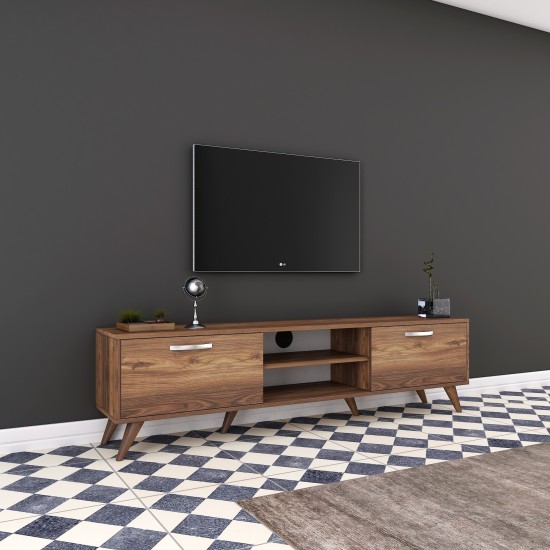 Έπιπλο Τηλεόρασης A9 - 221 - 180x35x48,6εκ - Χρώμα Καρυδί Έπιπλο Τηλεόρασης A9 - 221 - 180x35x48,6εκ - Χρώμα Καρυδί