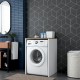 ντουλάπι Πλυντηρίου - KD103 - 2341 - Λευκό & Καρυδί - 65x30x91,8εκ