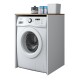 ντουλάπι Πλυντηρίου - KD103 - 2341 - Λευκό & Καρυδί - 65x30x91,8εκ