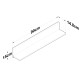 Wall Shelf AE104 - 2669 Walnut