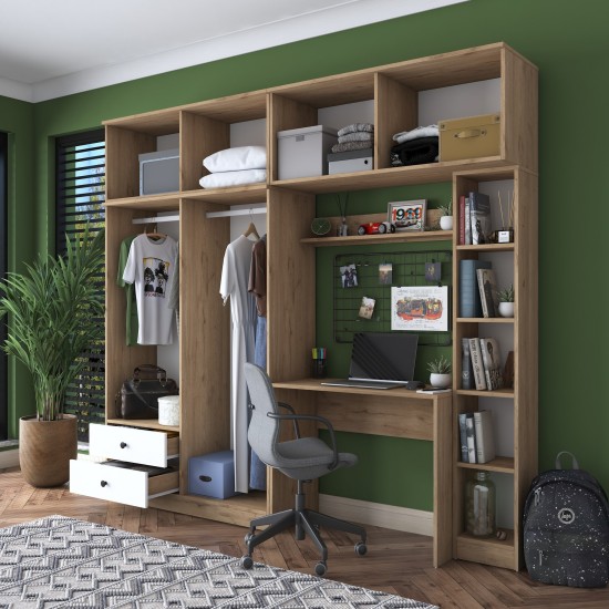 Study Bedroom Set BA122 - 2697 Walnut
White