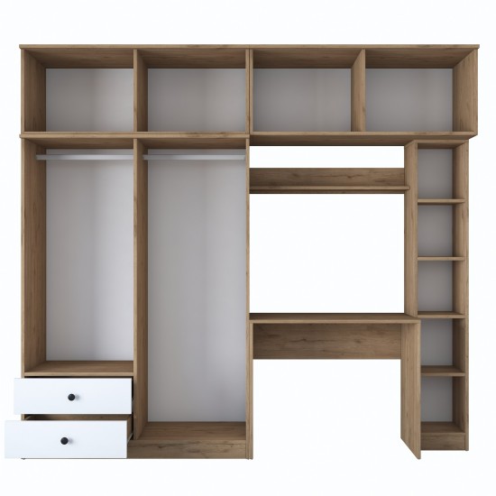 Study Bedroom Set BA122 - 2697 Walnut
White