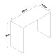 Study Desk HA114 - 2671 Walnut Study Desk HA114 - 2671 Walnut