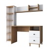 Study Desk HA115 - 2642 Walnut
White