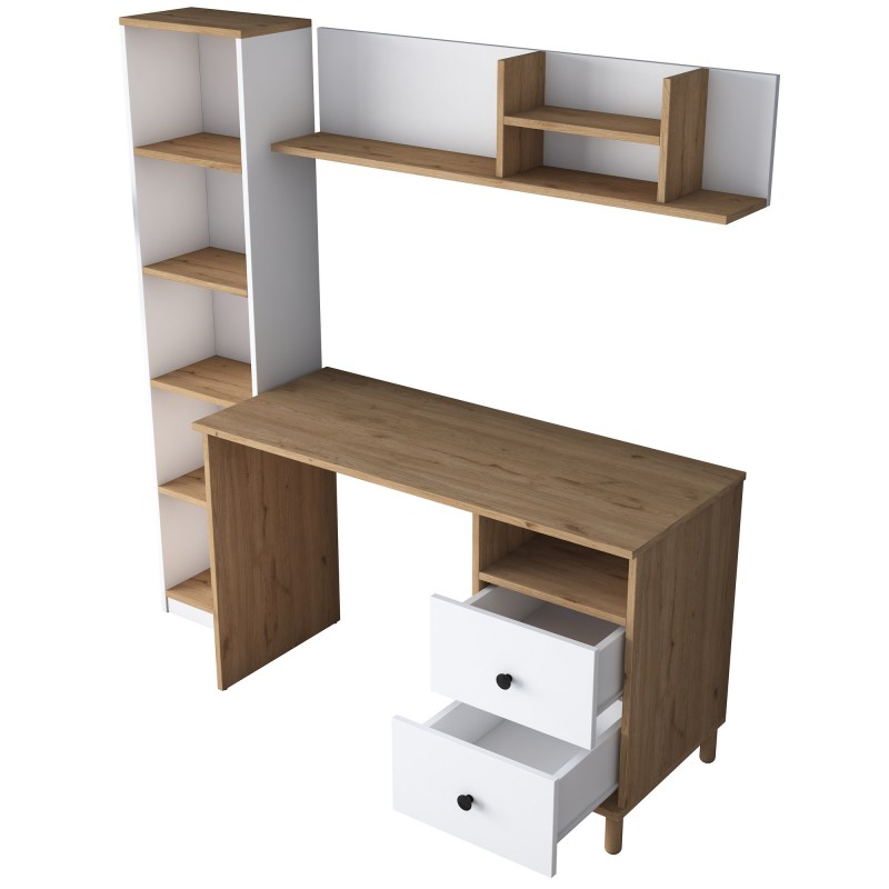 Study Desk HA115 - 2642 Walnut
White