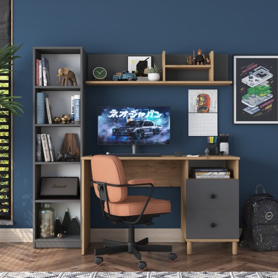 Study Desk HA115 - 2643 Walnut
Anthracite Study Desk HA115 - 2643 Walnut
Anthracite