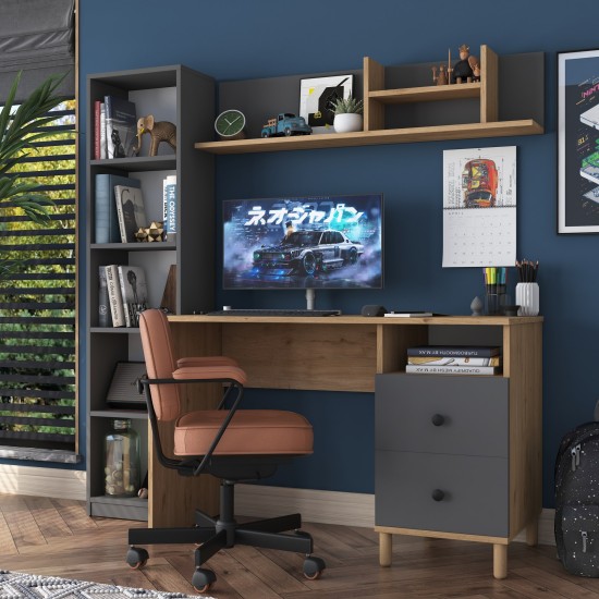 Study Desk HA115 - 2643 Walnut
Anthracite Study Desk HA115 - 2643 Walnut
Anthracite