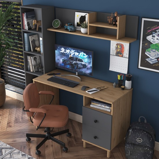 Study Desk HA115 - 2643 Walnut
Anthracite Study Desk HA115 - 2643 Walnut
Anthracite