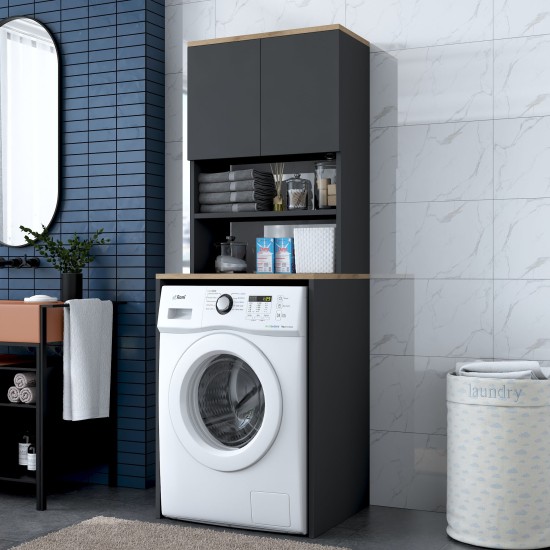 Hanah Home Washing Machine Cabinet KD101 - 2674 Walnut
Anthracite