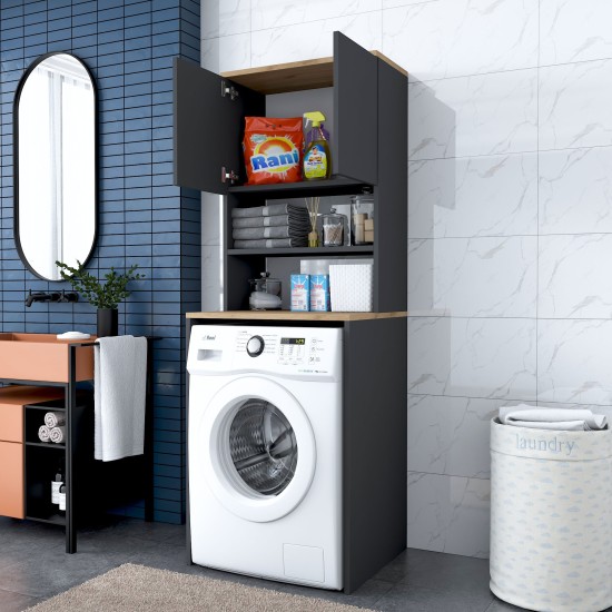 Hanah Home Washing Machine Cabinet KD101 - 2674 Walnut
Anthracite