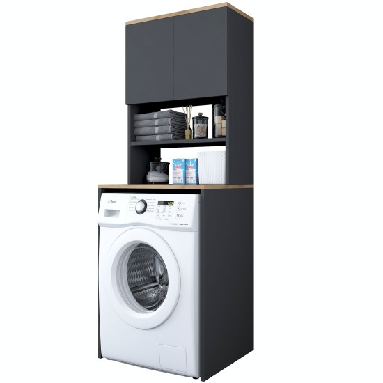 Hanah Home Washing Machine Cabinet KD101 - 2674 Walnut
Anthracite
