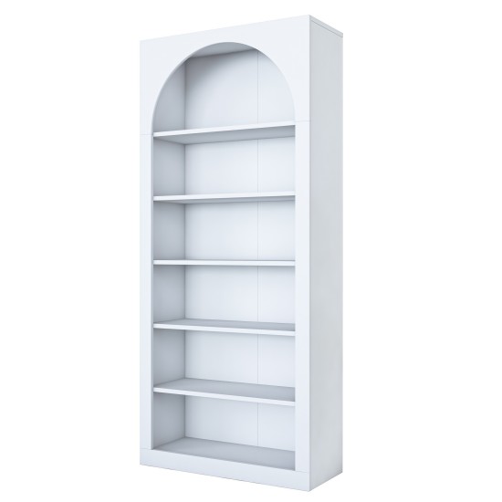 Βιβλιοθήκη - Hara - HC116 - 3142 - Χρώμα Λευκό -80x32x180εκ Βιβλιοθήκη - Hara - HC116 - 3142 - Χρώμα Λευκό -80x32x180εκ