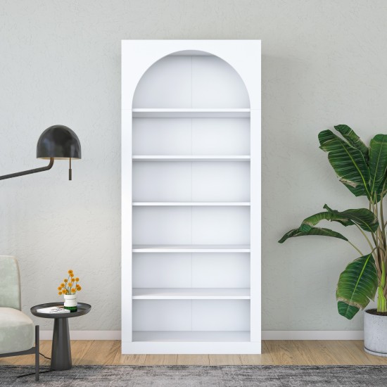Βιβλιοθήκη - Hara - HC116 - 3142 - Χρώμα Λευκό -80x32x180εκ Βιβλιοθήκη - Hara - HC116 - 3142 - Χρώμα Λευκό -80x32x180εκ