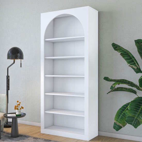 Βιβλιοθήκη - Hara - HC116 - 3142 - Χρώμα Λευκό -80x32x180εκ Βιβλιοθήκη - Hara - HC116 - 3142 - Χρώμα Λευκό -80x32x180εκ