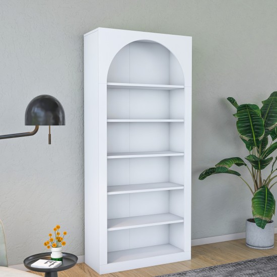 Βιβλιοθήκη - Hara - HC116 - 3142 - Χρώμα Λευκό -80x32x180εκ Βιβλιοθήκη - Hara - HC116 - 3142 - Χρώμα Λευκό -80x32x180εκ