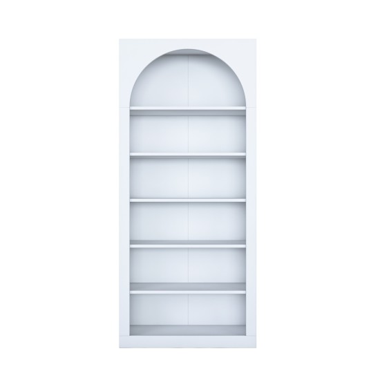 Βιβλιοθήκη - Hara - HC116 - 3142 - Χρώμα Λευκό -80x32x180εκ Βιβλιοθήκη - Hara - HC116 - 3142 - Χρώμα Λευκό -80x32x180εκ