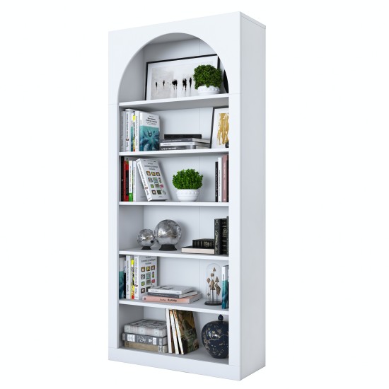 Βιβλιοθήκη - Hara - HC116 - 3142 - Χρώμα Λευκό -80x32x180εκ Βιβλιοθήκη - Hara - HC116 - 3142 - Χρώμα Λευκό -80x32x180εκ