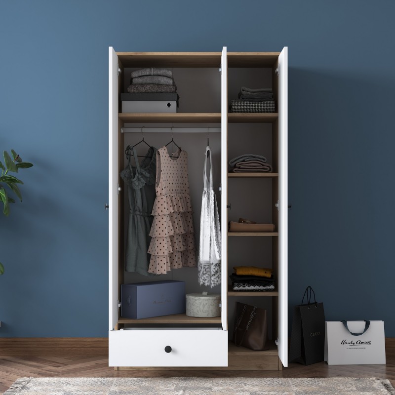 Wardrobe BA117 - 2253 Walnut
White