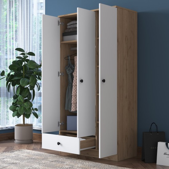 Wardrobe BA117 - 2253 Walnut
White