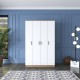 Wardrobe BA116 - 2247 Walnut
White