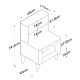 Nightstand BD105 - 2785 White