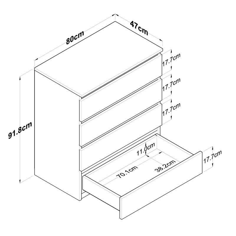 Dresser BE102 - 2431 White