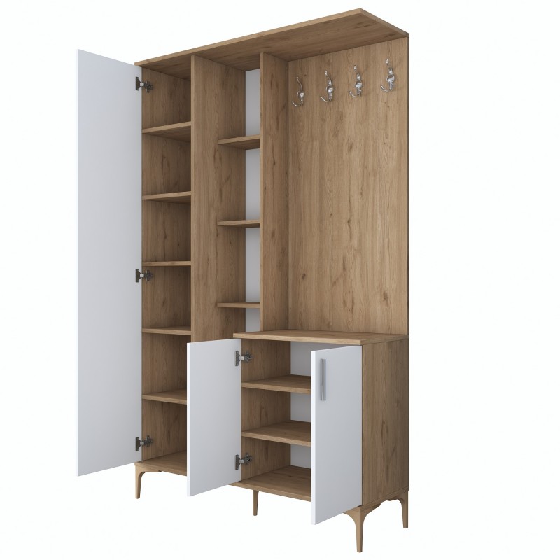 Hall Stand EA109 - 2695 Walnut
White