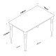 Dining Table JA104 - 2598 Walnut
White Dining Table JA104 - 2598 Walnut
White