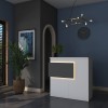 Ρεσεψιόν MA102 - 2929 Χρώμα Λευκό με  Ανθρακί Πάνελ