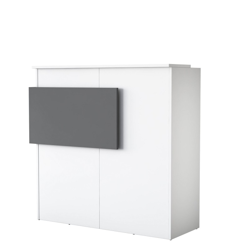 Ρεσεψιόν MA102 - 2929 Χρώμα Λευκό με  Ανθρακί Πάνελ