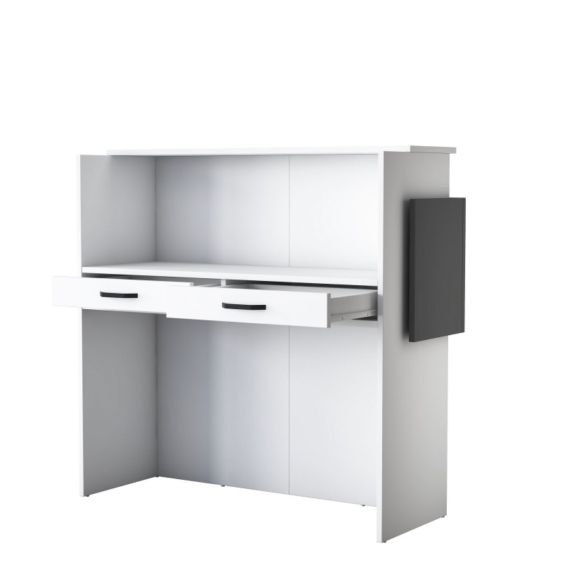 Ρεσεψιόν MA102 - 2929 Χρώμα Λευκό με  Ανθρακί Πάνελ