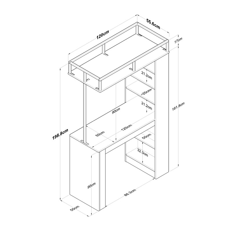 Dining Table JA117 - 3173 Wallnut
Black