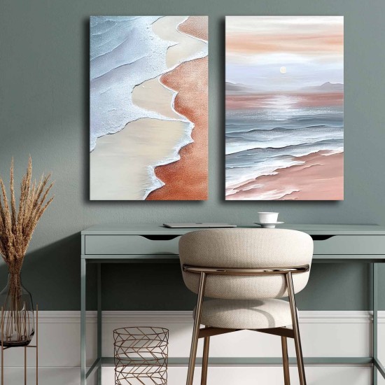 Decorative Canvas Painting (2 Pieces) 2P4570GSC-018 Multicolor